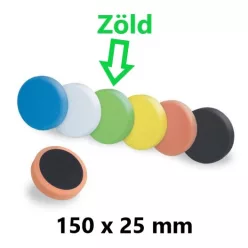 Boll polír korong Zöld D150 mm tépőzáras 25 mm