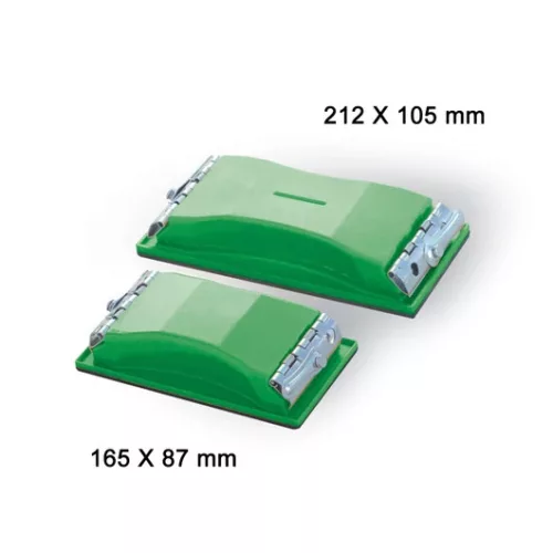 Boll csiszoló stekli műanyag csíptetős zöld 212 X 105 mm