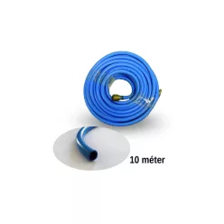   Levegőtömlő csatlakozókkal készre szerelve (lágy, kék) PVC 15 bar 9 mm x 14,5 mm, 10 méter