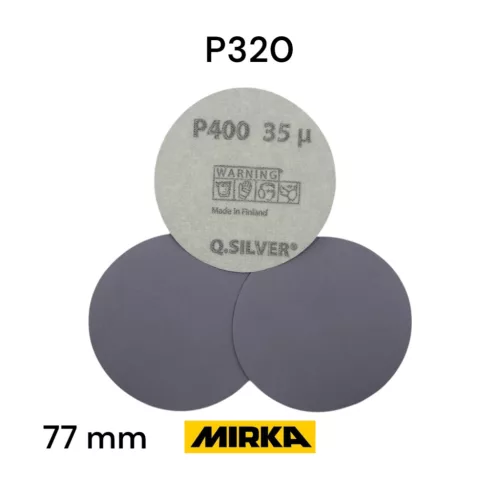 Mirka Q Silver P320 körcsiszoló D77 mm Lyuk nélküli