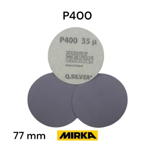 Mirka Q Silver P400 körcsiszoló D77 mm Lyuk nélküli