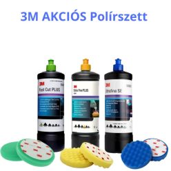 3M Nagy Polírszett (Paszta + Szivacs) Zöld + Sárga + Kék
