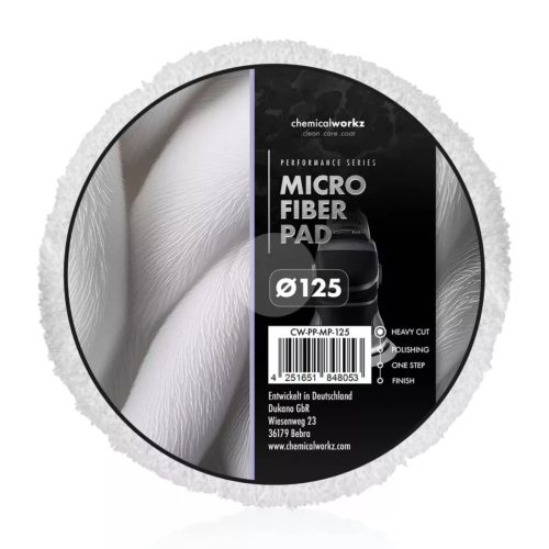 Chemicalworkz Nagyteljesítményű 125 mm Mikroszálas Polírozókorong