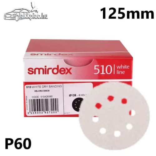 Smirdex 510 körcsiszoló 8LY 125 mm P60