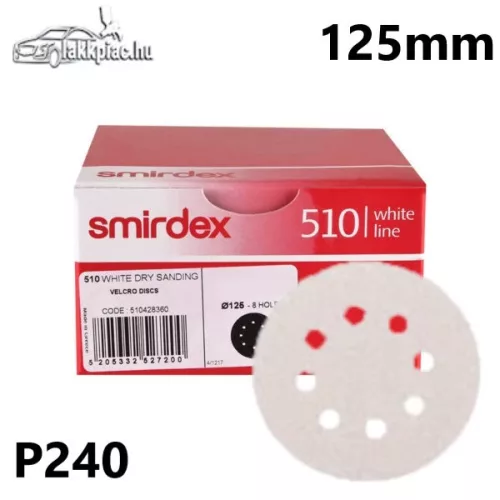 Smirdex 510 körcsiszoló 8LY 125 mm P240