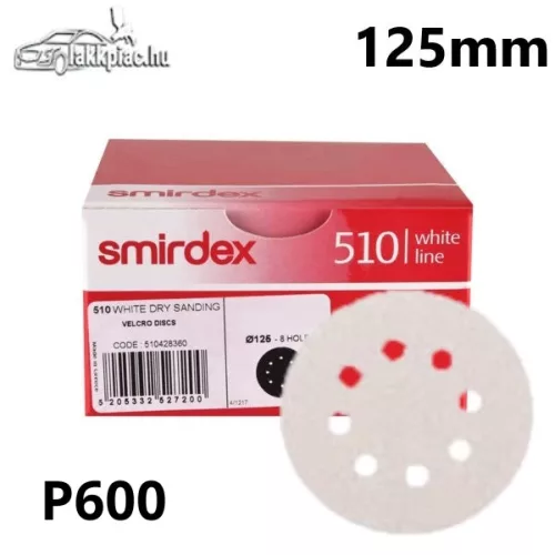 Smirdex 510 körcsiszoló 8LY 125 mm P600