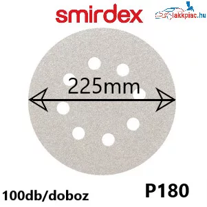 Smirdex 510 Tépőzáras körcsiszoló 225mm, 19 Lyuk, P180