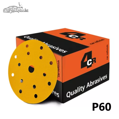 4CR 3050 Gold Velcro P60 csiszolópapír 150mm 15ly