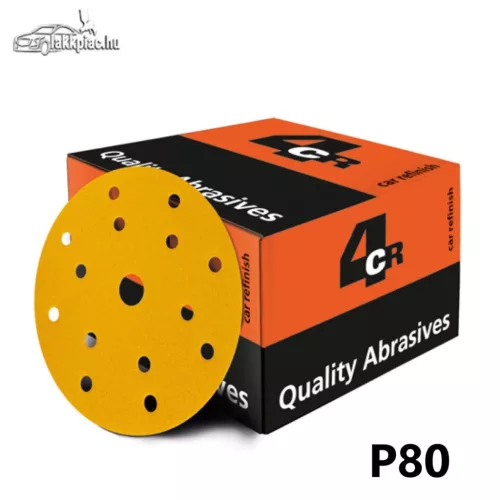 4CR 3050 Gold Velcro P80 csiszolópapír 150mm 15 Ly