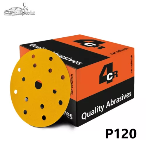 4CR 3050 Gold Velcro P120 csiszolópapír 150mm 15ly
