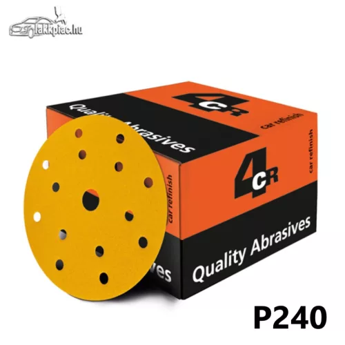 4CR 3050 Gold Velcro P240 csiszolópapír 150mm 15ly