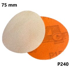   4CR 3351 ORANGE CUT 75 mm átmérőjű lyuknélküli körcsiszoló P240