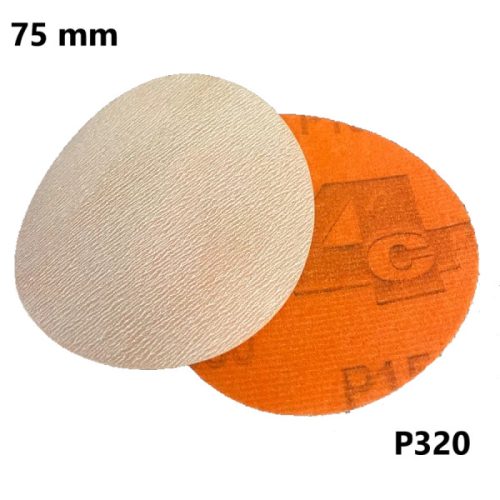 4CR 3351 ORANGE CUT 75 mm átmérőjű lyuknélküli körcsiszoló P320