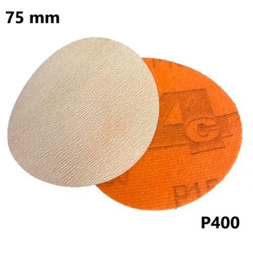 4CR 3351 ORANGE CUT 75 mm átmérőjű lyuknélküli körcsiszoló P400