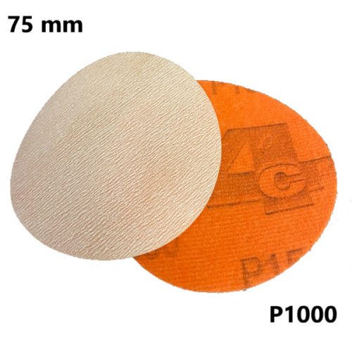 4CR 3351 ORANGE CUT 75 mm átmérőjű lyuknélküli körcsiszoló P1000