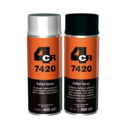 4CR 7420 Rallye matt fekete spray 400ml