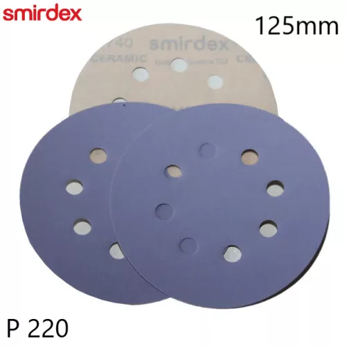 Smirdex 740 KERÁMIA körcsiszoló 8LY 125mm P220