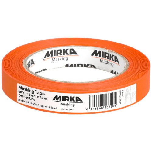 Mirka Orange Line Vízálló Maszkolószalag 90°C 18mm