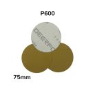 Körcsiszoló papír tépőzáras Sárga 75 mm P600