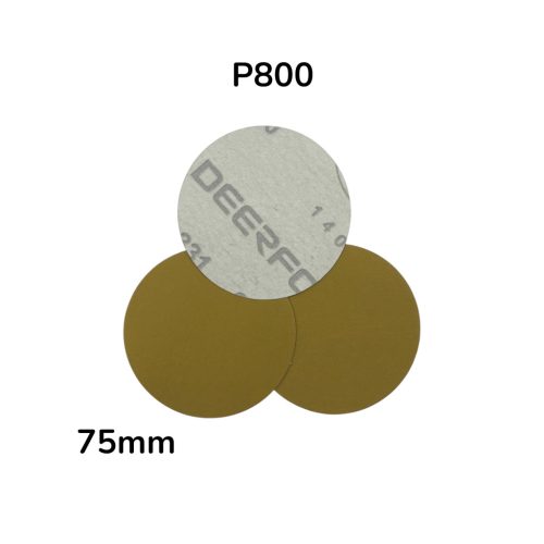 Körcsiszoló papír tépőzáras Sárga 75 mm P800