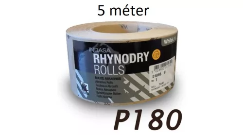 Indasa csiszolótekercs P 180 5 méter (lecsomagolt)