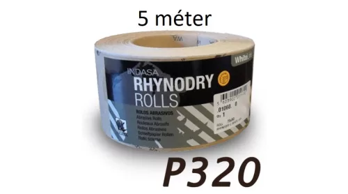 Indasa csiszolótekercs P 320 5 méter (lecsomagolt)