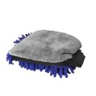 Kétoldalú Puha Mosókesztyű (Kék-Szürke)