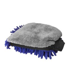 Kétoldalú Puha Mosókesztyű (Kék-Szürke)