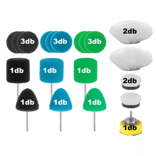 Mini polírozó korong készlet 20db-os
