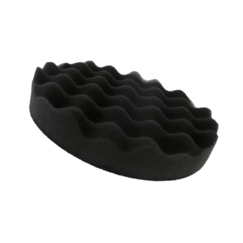 Menzerna hullámos polír szivacs 150 x 30 mm tépőzáras Fekete