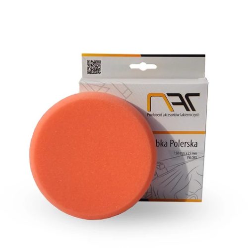 NAT polírszivacs átmérő 83 mm x 25 mm tépőzáras narancs