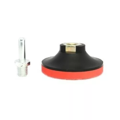 Rögzítőtárcsa tépőzáras M14 menettel + adapterrel 80 mm