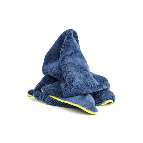 RRC Microfiber Bolyhos mikroszálas törülköző 60 x 90 cm (kék sárga szegéllyel)