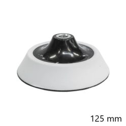 Rögzítőtárcsa tépőzáras M14 menettel 125 mm (Fehér)