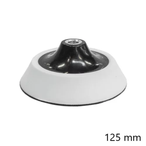 Rögzítőtárcsa tépőzáras M14 menettel 125 mm (Fehér)