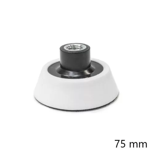 Rögzítőtárcsa tépőzáras M14 menettel 75 mm (Fehér)