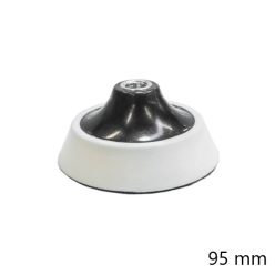 Rögzítőtárcsa tépőzáras M14 menettel 95 mm (Fehér)