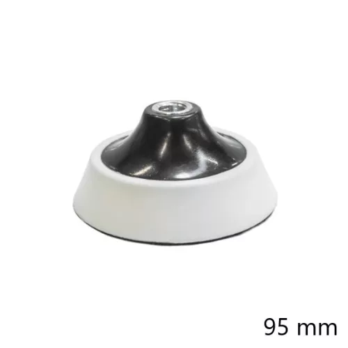 Rögzítőtárcsa tépőzáras M14 menettel 95 mm (Fehér)