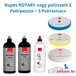   Rupes ROTARY Nagy Polírszett ( Polírpaszta + Polírszivacs ) - 130 / 150 mm (125 mm felfogótalpú gépekhez)