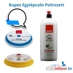   Rupes Egylépcsős Polírszett (nagy) 1 Liter 150 mm es Padokkal