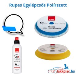   Rupes Egylépcsős Polírszett (kicsi) 250 ml 150 mm es Padokkal