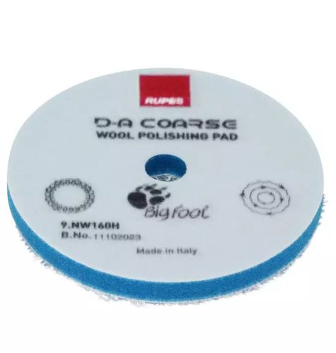 Rupes Gyapjú polírpárna - Durva - 160mm (Kék)