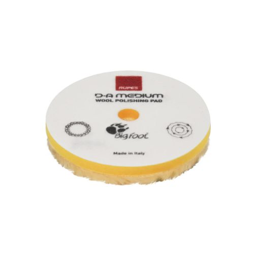 Rupes Gyapjú polírpárna Közepes 80 mm (Sárga)