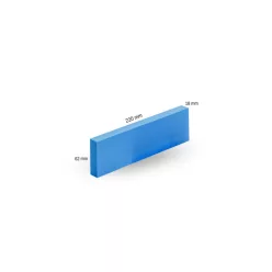   NAT csiszoló stekli szivacs 220 mm x 62 mm kék (közepes-hajlékony)
