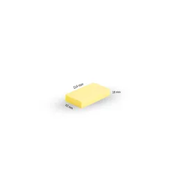   NAT csiszoló stekli szivacs 114 mm x 62 mm sárga (hajlékony)