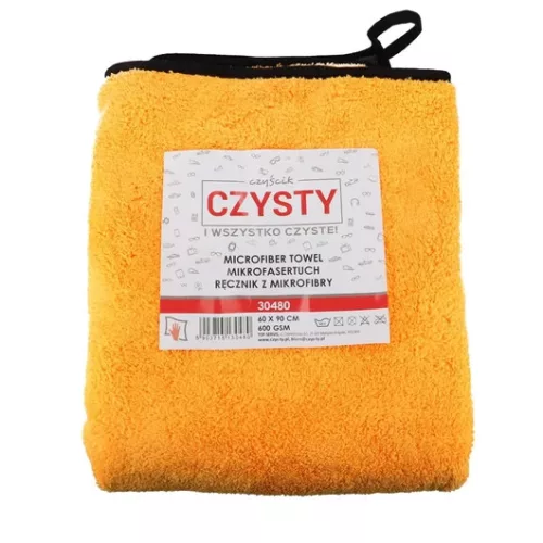 Sico mikroszálas törölköző narancs/fekete 60 x 90 cm